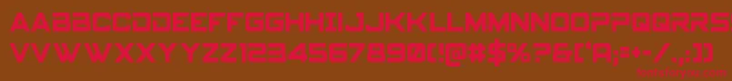 Spyagencyv3cond Font – Red Fonts on Brown Background