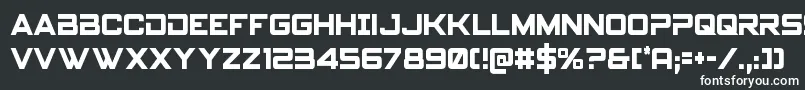 Spyagencyv3cond Font – White Fonts on Black Background