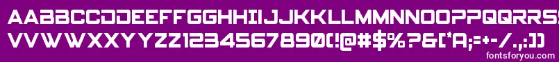 Spyagencyv3cond Font – White Fonts on Purple Background