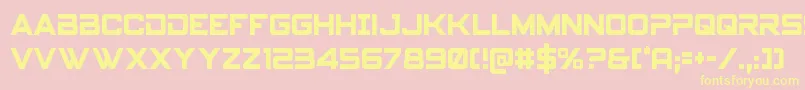 Spyagencyv3cond Font – Yellow Fonts on Pink Background