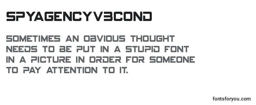Spyagencyv3cond Font