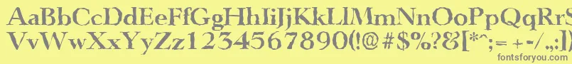 More about LingwoodrandomBold Font LingwoodrandomBold Font – Gray Fonts on Yellow Background