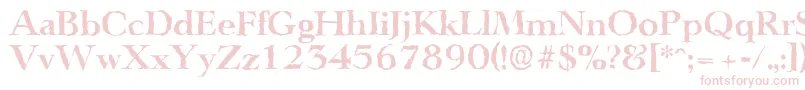 LingwoodrandomBold Font – Pink Fonts on White Background