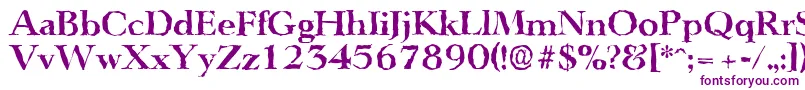 LingwoodrandomBold Font – Purple Fonts on White Background