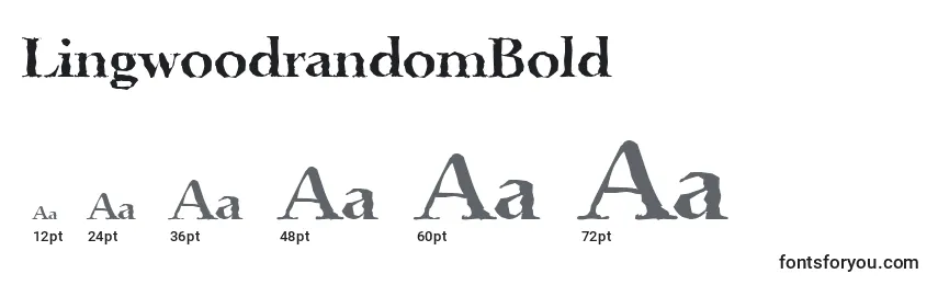 Размеры шрифта LingwoodrandomBold