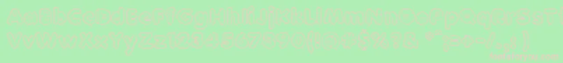 BonecaDePanoo Font – Pink Fonts on Green Background