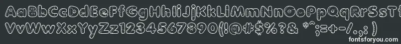 BonecaDePanoo Font – White Fonts on Black Background