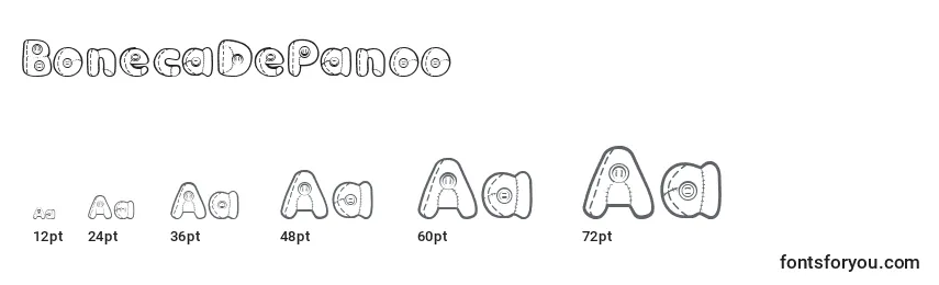 BonecaDePanoo Font Sizes