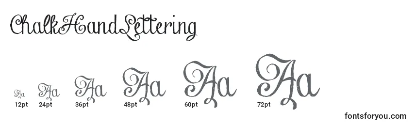ChalkHandLettering Font Sizes