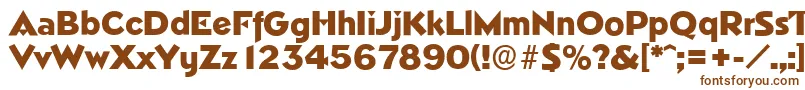 NapoliserialHeavyRegular Font – Brown Fonts on White Background