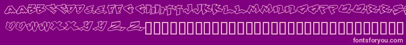 Weitere Informationen zur LhfDefWriterBase-Schriftart LhfDefWriterBase-Schriftart – Rosa Schriften auf violettem Hintergrund