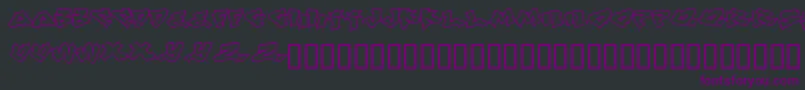 LhfDefWriterBase Font – Purple Fonts on Black Background