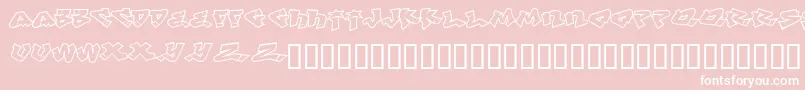 LhfDefWriterBase Font – White Fonts on Pink Background