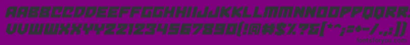 BulletproofbbItal Font – Black Fonts on Purple Background