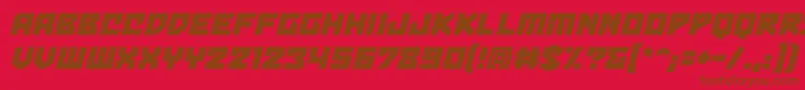 BulletproofbbItal Font – Brown Fonts on Red Background