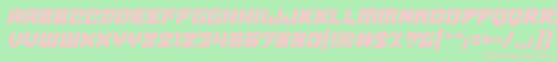 BulletproofbbItal Font – Pink Fonts on Green Background