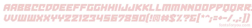 BulletproofbbItal Font – Pink Fonts on White Background