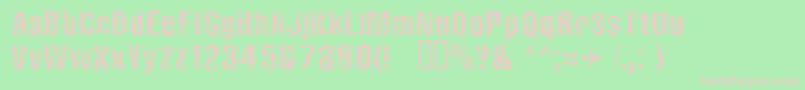 Fistrn Font – Pink Fonts on Green Background