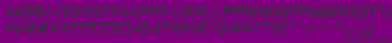 SevenMonkeyFuryBb Font – Black Fonts on Purple Background