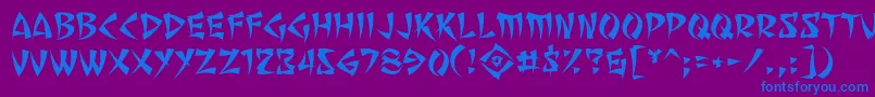 More about SevenMonkeyFuryBb Font SevenMonkeyFuryBb Font – Blue Fonts on Purple Background