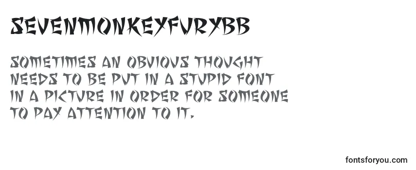 SevenMonkeyFuryBb Font