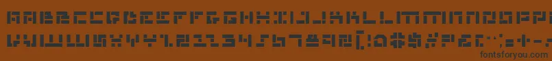 Mmanb Font – Black Fonts on Brown Background