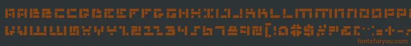 Шрифт Mmanb – коричневые шрифты на чёрном фоне