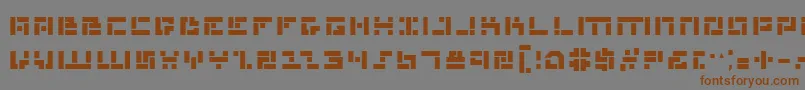 Mmanb Font – Brown Fonts on Gray Background