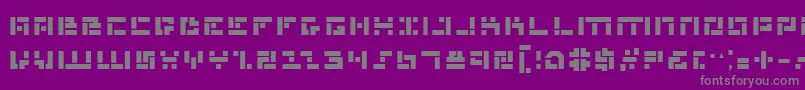 Mmanb Font – Gray Fonts on Purple Background