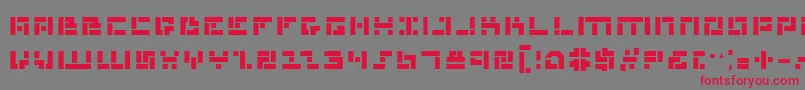 Mmanb Font – Red Fonts on Gray Background