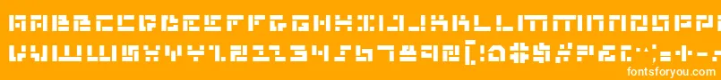 Mmanb Font – White Fonts on Orange Background