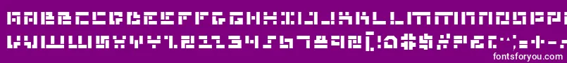 フォントMmanb – 紫の背景に白い文字