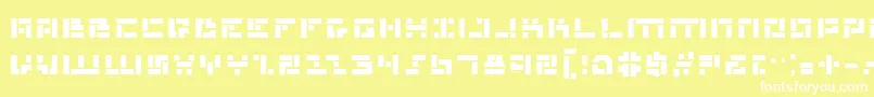 Mmanb Font – White Fonts on Yellow Background