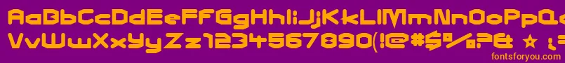 Charlesi Font – Orange Fonts on Purple Background