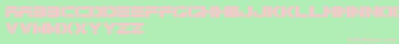 Spac3TechFreePromo Font – Pink Fonts on Green Background