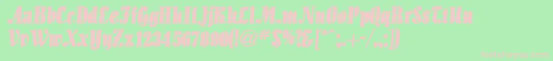 AloeBold Font – Pink Fonts on Green Background