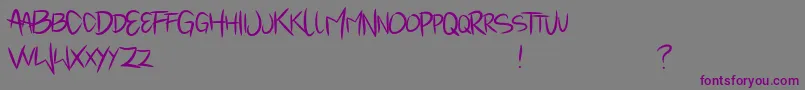 Mindantiks Font – Purple Fonts on Gray Background