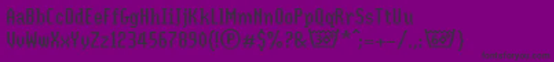 Coolwoolll Font – Black Fonts on Purple Background