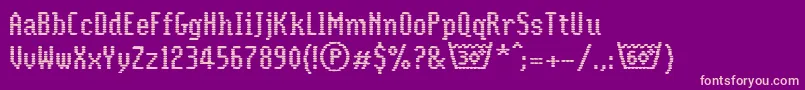 Шрифт Coolwoolll – розовые шрифты на фиолетовом фоне