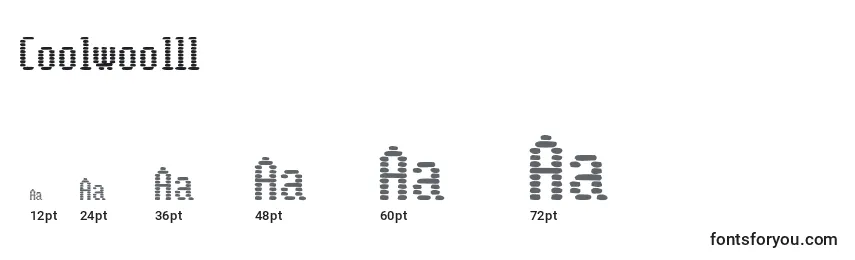Coolwoolll Font Sizes