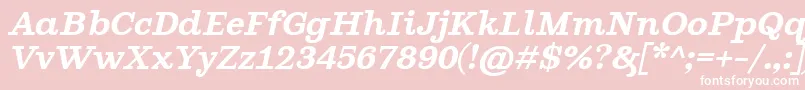 GhostlightSemibolditalic Font – White Fonts on Pink Background