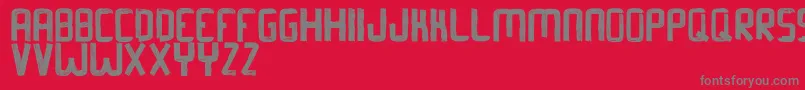BarkerAllcapsdemo Font – Gray Fonts on Red Background