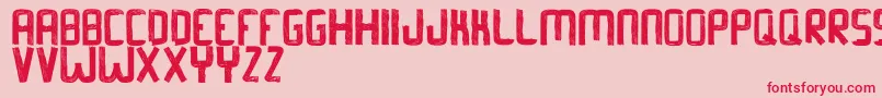 BarkerAllcapsdemo Font – Red Fonts on Pink Background