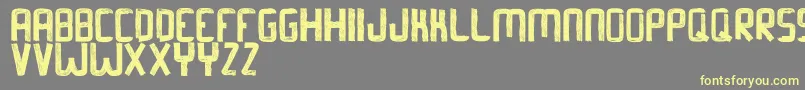 BarkerAllcapsdemo Font – Yellow Fonts on Gray Background