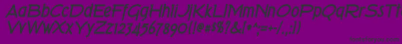 Tork ffy Font – Black Fonts on Purple Background