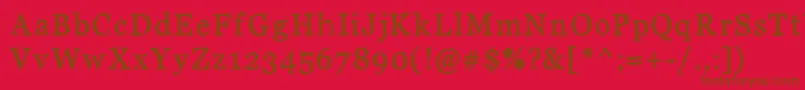 JdCarnivalBlack Font – Brown Fonts on Red Background