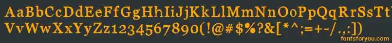Шрифт JdCarnivalBlack – оранжевые шрифты на чёрном фоне