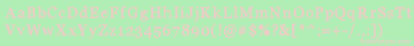 JdCarnivalBlack Font – Pink Fonts on Green Background