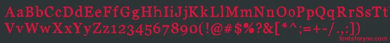 JdCarnivalBlack Font – Red Fonts on Black Background