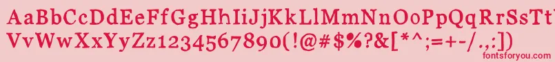 フォントJdCarnivalBlack – ピンクの背景に赤い文字